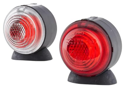 HELLA 2TJ 001 633-211 Begrenzungsleuchte - 24V - Anbau - Lichtscheibenfarbe: glasklar/rot - links/oben/rechts