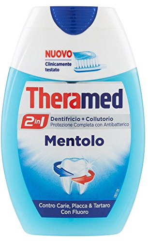 dentifricio + colluttorio al mentolo 2 in 1 da 75 ml