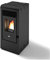 Eva Calor – Pelletofen Rita, 9 kW, Farbe: Matt-Schwarz, Produktnummer: 901655900