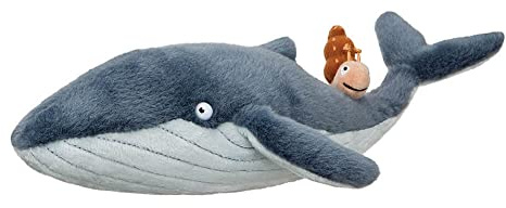 AURORA Snail and The Whale Soft Toy, 61238, 7in, Grey, for Fans of The Book by Julia Donaldson and Axel Scheffler, Blue