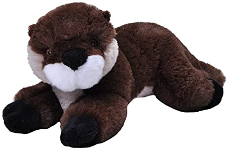Wild Republic Ecokins Mini Fluss Otter, Kuscheltier aus Stoff, Nachhaltiges Spielzeug, Baby Geschenk zur Geburt von Jungen und Mädchen, Stofftier 20 cm