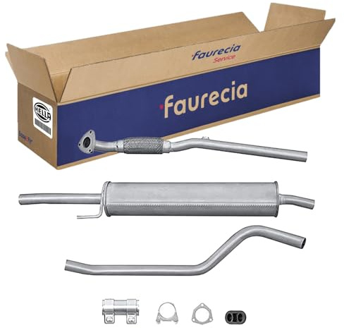 HELLA 8LC 366 024-731 Mittelschalldämpfer - Easy2Fit® Kit - mitte | Kompatibel mit: OPEL CORSA C