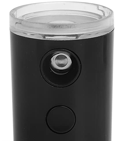 Nano Nebelsprüher Mini Handgesichtsbefeuchter Tragbarer Feuchtigkeitsspray mit wiederaufladbarem Akku für Hautpflege und Schönheitsbehandlung (Schwarz)