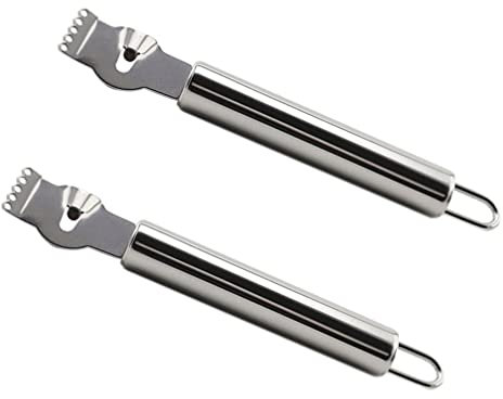 iplusmile 2pezzi Grattugia per Acciaio Inox Grattugia Manuale per Frutta e Verdure Sbucciatore per Agrumi e Arancia Strumento da Cucina Pratico per Uso Domestico