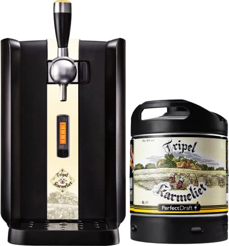 Pack tireuse à bière PerfectDraft + 1 fût de bière - Idée cadeau Fête des Pères (Tripel Karmeliet avec Magnet)