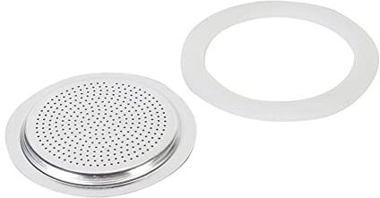 ZYNCUE Joint de rechange en caoutchouc de silicone pour cuisinière Moka Express 86 mm et filtre pour 12 tasses Moka Express