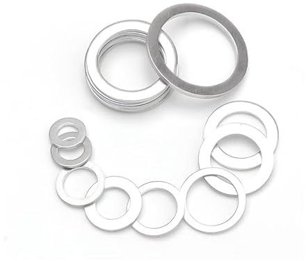 10/20/50 Stück Aluminium Flachdichtung Unterlegscheibe Dichtringe Mutter und Bolzen Set Ringdichtung M4 M5 M6 M8 M10 M12 M14 M16 M18 M20 M22 M24 M26-M14x18x1.5mm, 10St