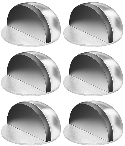 flintronic Türstopper Boden Selbstklebend, 6 Stück Edelstahl Kleben | Bodentürstopper, Selbstklebende Bodentürstopper, Türpuffer Boden Wandpuffer für alle Hartböden Zum Schutz Von Wand und Möbel