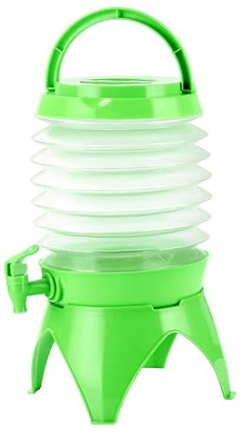 Kisangel Folding Drink Dispenser Portable Water Tank Tap Non-polluting Material for Outdoor Activities Compact and Easy to Carry