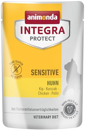 animonda Integra Protect katt känslig diet, kattmat, våtfoder för foderallergi, med kyckling, 24 x 85 g