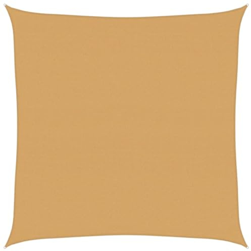 vidaXL Vela Parasole 160 g/m² Quadrata Sabbia 7x7 m in HDPE