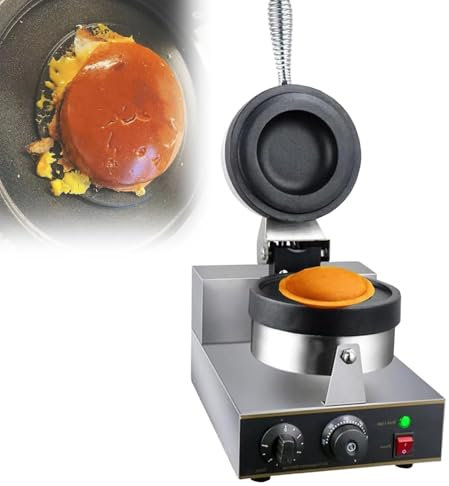 ELIKBH Hamburguesera Heladera Comercial 50-300℃ Temperatura Ajustable Hamburguesera Wafflera Eléctrica Prensa Hamburguesera Comercial