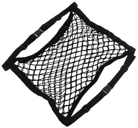 SEWOART Autonetztasche Handtaschenhalter Auto-Organizer Zweilagig Elastisches Netz Für Vordersitze Aufbewahrungslösung Maximierung LKW