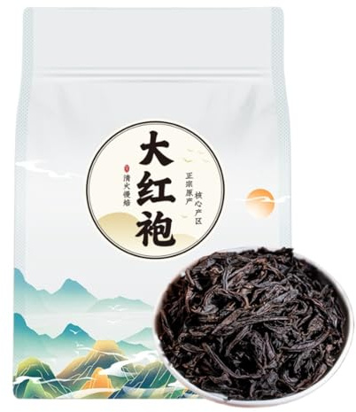HQZMCTE Natural Da Hong Pao (Big Red Robe 200g) Black tea - Fujian Wuyi Rock Oolong Tea-Loose Leaf