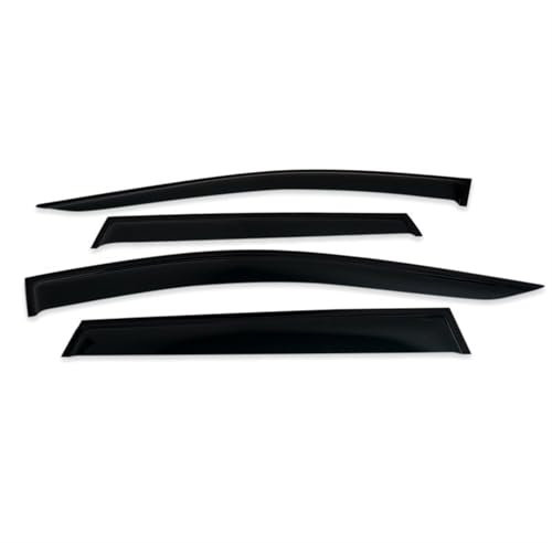 Alerón de Ventana Lateral del Coche Protector de Ventana Lateral contra la Lluvia, Protector de Puerta con protección contra la Intemperie, Color Negro, Accesorios para toldo