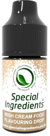 Irish Cream Flavour Drop 30ml Highly Concentrated Versatile Food Flavouring - Vegan, Non GMO, Gluten Free