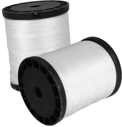 SHINEOFI Cuerda De Nailon Para Construcción y Mampostería Certificada, Hilo De Nailon Trenzado Duradero, Resistente Al Desgaste, Para Uso Obra y Jardinería, 2 Rollos