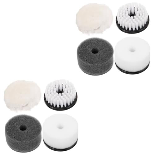 minkissy 2 Ensembles Brosse De Polissage Dépoussiérage Applicateur De Cirage pour Chaussures De Polissage Cireuses pour Le Linge Brosse en Daim 4 pièces * 2
