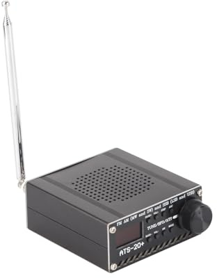 KooingTech Full Band Radio Receivers AM LW MW SW SSB LSB USB, radio scanner Portable with Antenna ATS‑20+ Si4735, USB Charging