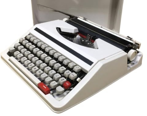 Klassische Vintage-Schreibmaschine voll funktionsfähiges antikes Schreibgerät Schreibtisch Dekor Sammlerstück (C)