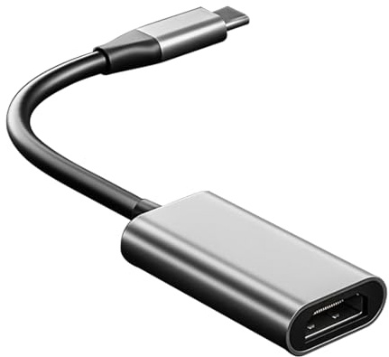 YUNHOLO USB C to HDMI Adapter, USB Type-C to HDMI 4K Adapter, Sturdy Aluminum&Nylon Type C to HDMI Converter, with Video Audio Output 60Hz, Compatible with Phone, Pad, Computer