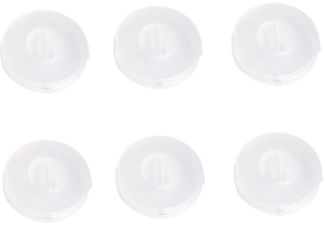 NAMOARLY Avvolgicavo USB Rotante 6 Pezzi Trasparente 6,3x1,7 Cm, Organizer di Cavi per Auricolari e Usb, Fermacavo Portatile per Casa, Ufficio e Viaggio, Gestione Cavi senza Grovigli