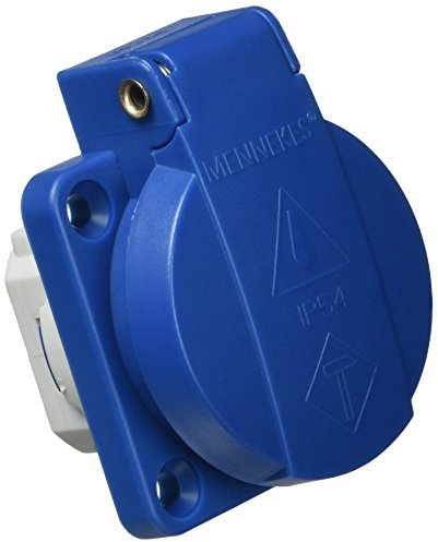 Mennekes 101700021 Schukostecker-Einbaudose 16 A / 230 V, Schutzart IP 54, Blau