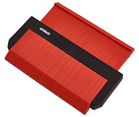Amtech P3205 Contour Gauge, Durable Non-Marking Plastic Measures, Ideal for DIY, Construction, and Carpentry, 14cm Length