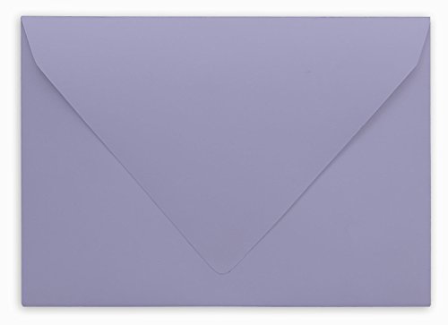 Darling Souvenir A6 Lavendel-Qualitäts-Einladung Umschläge (4 3/4 x 6 1/2) Euro V-Flap 80 LBS perfekt für Hochzeiten, Geburtstag, Einladungen, Babyparty, Grußkarten -Packs & Farben erhältlich