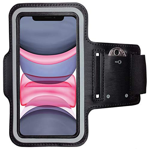 CoverKingz Brassard de Sport pour Apple iPhone 11 - Brassard pour Smartphone, Accessoire de Sport avec Poche pour Les clés iPhone 11 - Accessoire Sport, Brassard téléphone Portable Noir