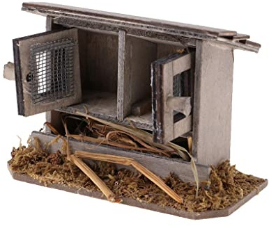 Sharplace 1:12 Holz Huhn Home DIY Künstliche Hen Garden Ornamente