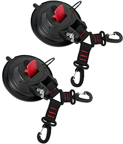 Tawveml 2 Set Saugnapf-Anker mit 4 Haken, Saughalter zur einfachen Befestigung ohne Bohren, Multifunktionaler Saugnapf für Camping, Wohnmobil, Werkstatt, Vorzelte, Planen und Fahrzeugabdeckungen.