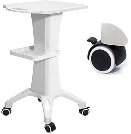 Kosmetikwagen Beauty Salon Trolley Friseur Rollwagen Arbeitswagen Rollwagen Servierwagen mit Rollen Weiß Beauty Gerätewagen für Schönheitsinstrument