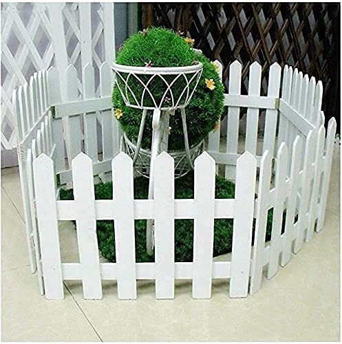 GXBCS Beeteinfassung Zaun Zierzaun Palisaden Für Garten Palisade Rasenkante Abgeschnittene Dekoration Outdoor-Blumenständer-Bildschirm Gartenterrasse 2 Farben Mehrere Größen Gartenumrandung 1030(C