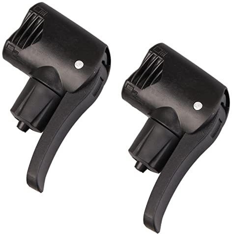 LSTCPGLAI Dual Head Bike Track Pump - 2 Pieces with Bicycle Valve Connector & Adapter