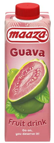Maaza Guava Fruit Drink, Jus de fruits à savourer, 8 paquets (8x330ml)
