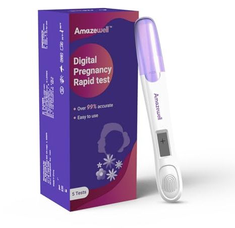 Amazewell Pregnancy Test, Early Digital Pregnancy Test, First Response Early Result (5 Test)