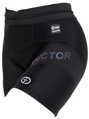 iGD | Women’s Compression Ductor Shorts V2 | Muscle Recovery Technology, Prevents Injury & Enhances Performance for High Intensity Sport & Long Distance Events | Unique 4-Way Stretch | Black (XL)