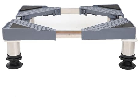 YiHYSj Base Regolabile per Lavatrice Supporto per Frigorifero asciugatrice lavastoviglie Stand Larghezza 50-75cm Staffa Universale Base con 4 Strong Piedi (4Legs,H:7.5in)