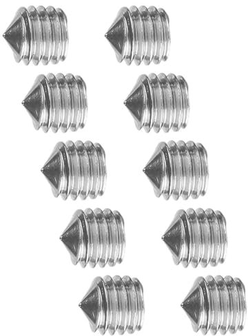 HSIXHAF 10x Madenschraube Schraubenset M6x6 Türgriff Türklinke Drückergarnitur Gewindestifte