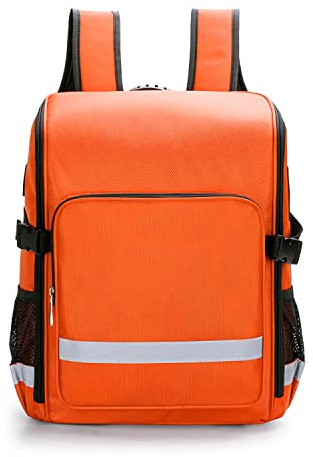 Mehrzweck-Rucksack, große Tasche für Ersthelfer, Trauma-Erste-Hilfe-Sets, Aufbewahrungstasche mit Griff für Rettungssanitäter, Heimpflege, Orange