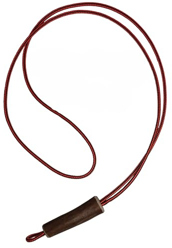 Themahund Pfeifenband mit Geweih, Schwarz-Orange, Geweih und Schlaufe | Passend für Acme Pfeifen & Whistle Set, eingearbeitetes Rentiergeweih, 3 mm stark, handgefertigt