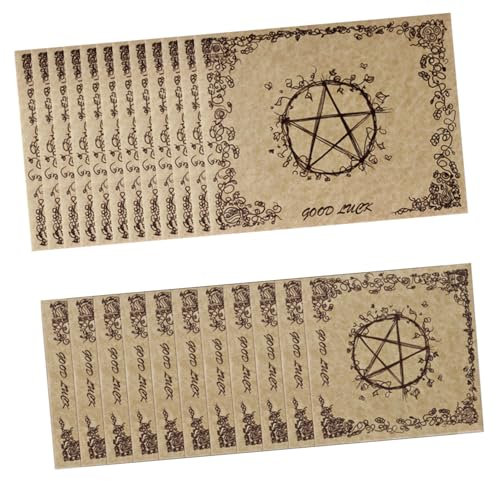 BCOATH 24sheets Parchment Paper Cards Vintage Business Card Paper Blank Scrapbook
