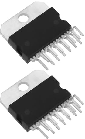 Create idea Lot de 2 Amplificateurs de Commutation Audio à Semi-conducteur TDA7293 100 W 15 V 15 Broches pour Circuit de Charge de Récepteur TV Guitare Communication Micro-Ondes