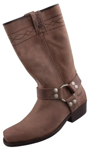 Dockers by Gerli Herren/Damen Biker Stiefel Hellbraun EU 46