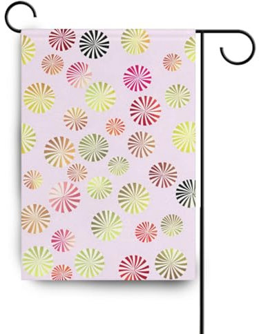 Multi Candy Windmühle Winter Outdoor Flaggen Weihnachten Banner für Gartendekoration 71,1 x 101,6 cm doppelseitig
