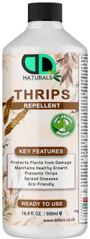 DD Teck 100% Natural Thrips Killer – Fast-Acting Insecticidal Soap for Houseplants & Garden | Thrips Control for Indoor & Outdoor Plants | Eco-Friendly Bug Repellent for Healthy Growth (500ml)