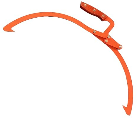 Asta per albero - Pinza in metallo resistente - Strumento di traino per tronco d'albero - Adatto per, campeggio, movimentazione del legno, sollevamento, traino, trasporto, silvicoltura e