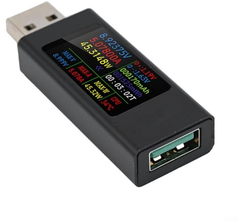Multi-Function Tester USB Power Meter Voltmeter Ammeter, KWS-MX23 for CHARGER Performance Analyzer,16-bit for ADC, USB for CHARGER Performance Analyzer