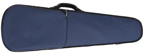 AKLOSIPY Übergroßer Hartschalen-Geigenkoffer aus Oxford-Stoff mit Integriertem Luftfeuchtigkeitsmesser und Handheld-Design, Stilvolles Blaues Zubehör